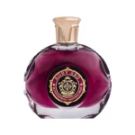 عطر Louis Alavia Ruby Red 100ml با شیشه‌ی قرمز براق و تزئینات طلایی، مناسب برای زنان و مردان