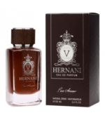 عطر مردانه Victor Hugo Hernani pour homme 100 میلی‌لیتر با طراحی شیک و رایحه چوبی و ادویه‌ای