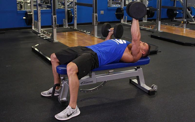 پرس سینه دمبل تناوبی