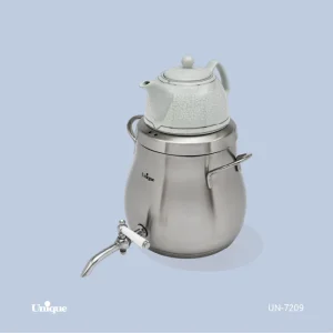 کتری قوری استیل 4.5 لیتر شیردار کد UN-7209