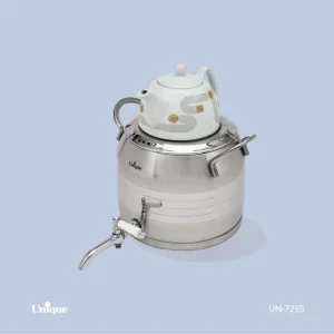 کتری قوری استیل طرح ترک 5 لیتر شیردار کد UN-7295