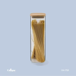 بانکه ماکارونی درب چوبی مربع UN-1758