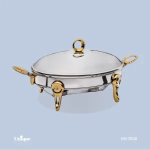 سوفله بیضی بزرگ نگین دار UN-3908 (طلایی)