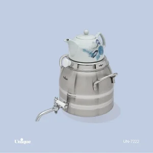 کتری و قوری استیل شیردار 6 لیتر یونیک UN-7222