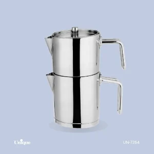 کتری قوری 2 لیتر کلاسیک استیل یونیک UN-7264