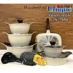 سرویس 15 کرم گرانیتی رز یونیک UN-7984