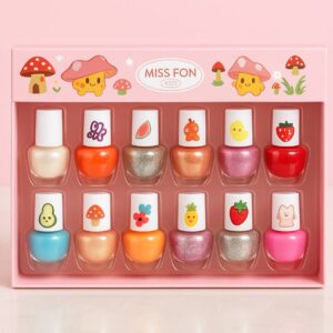 لاک جداشونده فانتزی Miss Fon مدل قارچی و کارتونی (پک ۲۴ عددی)