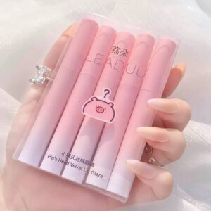 رژ لب مخملی مات LEADUU | ست ۵ عددی