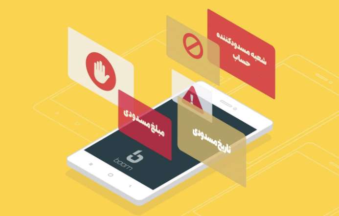 مشاهده علت مسدودی حساب در نسخه PWA بام بانک ملی ایران