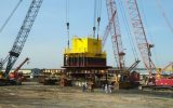 مونتاژ موفقیت‌آمیز دومین گوی شناور صادراتی جاسک در یارد خرمشهر