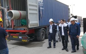 ورود محموله استراتژیک لوله‌های خط PRG به مجتمع کیمیای پارس خاورمیانه